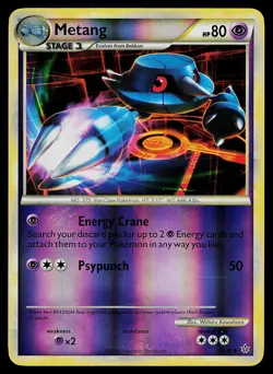 Pokemon Card - Metang Unleashed 33/95 Uncommon Reverse Holo - Image 1