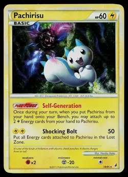 Pokemon Card - Pachirisu Holo Call of Legends 18/95 Holo Rare - Image 1