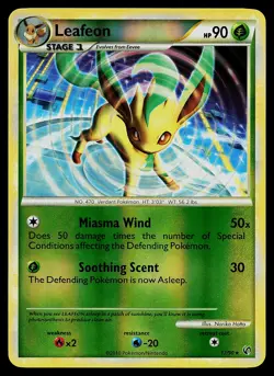 Pokemon Card - Leafeon Undaunted 17/90 Reverse Holo - Image 1