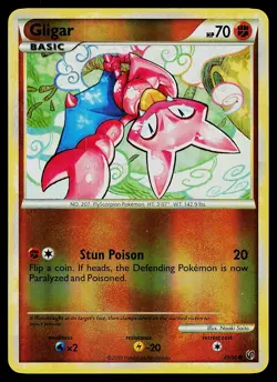 Pokemon Card - Gligar Undaunted 49/90 Common Reverse Holo - Image 1