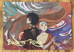 MTG: Avatar: The Last Airbender Art Card, Fated Firepower 43/54 Gold Signature - Image 1