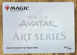MTG: Avatar: The Last Airbender Art Card, Fated Firepower 43/54 Gold Signature - Image 2