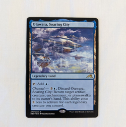 MTG CCG Kamigawa Neon Dynasty OTAWARA SOARING CITY Rare NM WotC 2022 - Image 1