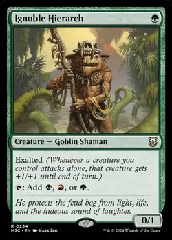 RIPPLE FOIL Ignoble Hierarch (Ripple Foil) - Commander: Modern Horizons 3 (M3C) - Image 1