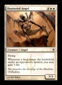 Shattered Angel LP Light Play New Phyrexia MTG [10703] - Image 1