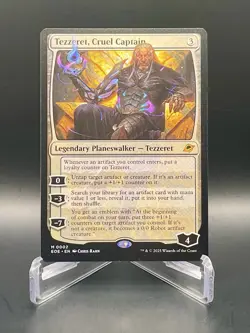 MTG Tezzeret, Cruel Captain M 0002 Edge of Eternities Mythic Planeswalker NM/M - Image 1