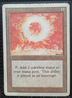 Bayou + Sol Ring MTG Revised Edition Regular, Dual Land + Artifact - Image 3
