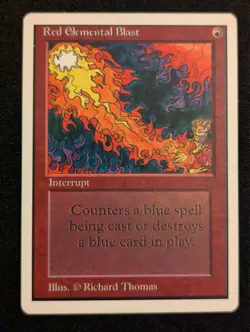 Red Elemental Blast - Unlimited - LP - Magic the Gathering - MTG - Red - Image 1