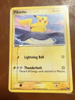 Pokemon TCG Pikachu 12/17 Non Holo POP 5 Series Pokemon Card - Image 1