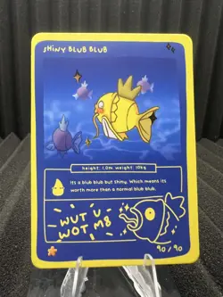 Shiny Blub (Magikarp) 90/90 - Set Hit Holo - Pokedoodles Set 1 Fan Art - Pokemon - Image 1