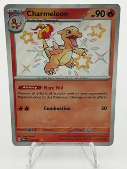 Charmeleon 110/091 Paldean Fates Pokemon Card LP - Image 1