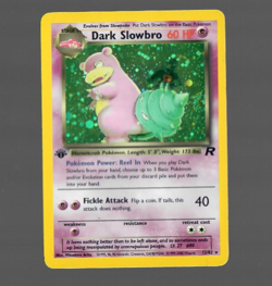 Pokemon TCG Team Rocket Set Dark Slowbro 12/82 LP/NM 1st Edition Holo - Image 1