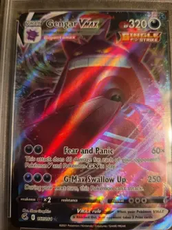 GENGAR VMAX #157 FUSION STRIKE 2021 POKEMON SWSH PSA EX-MT 6 - Image 2