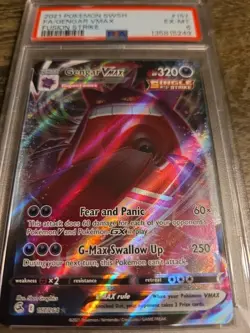 GENGAR VMAX #157 FUSION STRIKE 2021 POKEMON SWSH PSA EX-MT 6 - Image 3