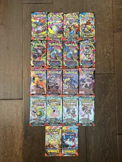 Pokemon TCG Sealed Packs Surging Phantasmal Journey Destined Mega Lot of 18 New - Image 1