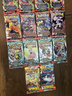Pokemon TCG Sealed Packs Surging Phantasmal Journey Destined Mega Lot of 18 New - Image 3