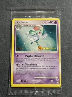 Pokemon SEALED Kirlia 53/132 Secret Wonders Prerelease STAFF Promo Pack!! - Image 1