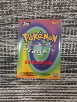 Bulbasaur #1 - 1999 Topps Pokemon Movie Evolution - Image 2
