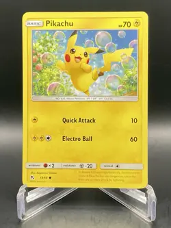 Bubble Pikachu 19/68 Hidden Fates (2019) Unique Art Common Pokemon TCG NM/M - Image 1