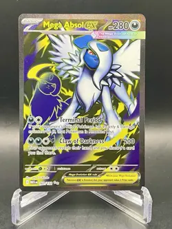 Mega Absol ex 161/132 Mega Evolution Ultra Rare Full Art Holo Pokemon TCG NM/M - Image 1