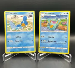 Mudkip 062/264 & Marshtomp 063/264 Fusion Strike Evolution Lot Pokemon TCG LP/NM - Image 1