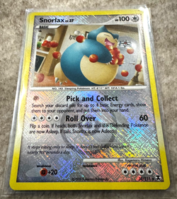 Snorlax #33/111 Pokemon Rising Rivals League Promo Crosshatch Holo - Image 1