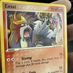 2006 Pokemon POP Series 2 Entei Cosmos Holo #1/17 - Image 2