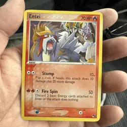 2006 Pokemon POP Series 2 Entei Cosmos Holo #1/17 - Image 3