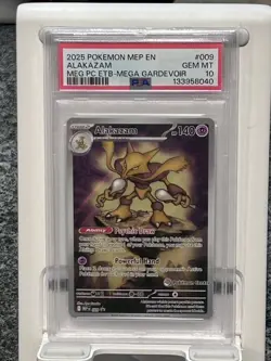 🔥Pokemon TCG Mega Evolutions Alakazam Pokemon Center Black Star Promo PSA 10🔥 - Image 1