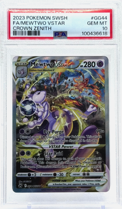 Pokemon Mewtwo VSTAR Crown Zenith Alt Art GG44/GG70 PSA 10 Gem Mint TCG - Image 1