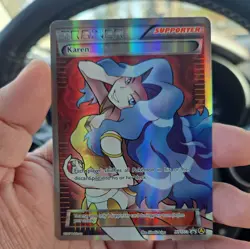 Karen XY177A Alternate Art Black Star Promo Premium Trainer Collection Pokemon - Image 1