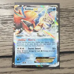 Pokemon Keldeo EX 49/149 Boundaries Crossed Holo Ultra Rare Water Basic - Image 1