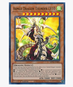 ARMED DRAGON THUNDER LV10 MP22 ULTRA RARE 1ST ED NM Yugioh - Image 1
