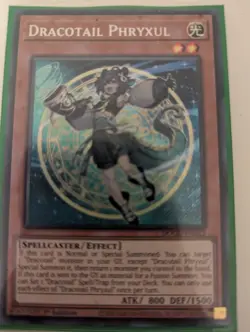 YGO Doom Of Dimensions Dracotail Phryxul Secret Rare - Image 1
