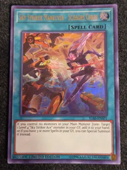 Yugioh Sky Striker Maneuver - Scissors Cross IGAS-ENSP1 Ultra Limited Edition LP - Image 1
