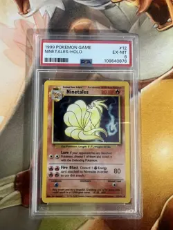 Ninetales 12/102 Base Set PSA Graded 6 Pokemon Trading Card Game - Image 1