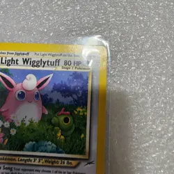 POKEMON 2002 LIGHT WIGGLYTUFF 54/105 TRADING CARD - Image 2