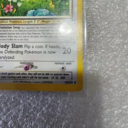 POKEMON 2002 LIGHT WIGGLYTUFF 54/105 TRADING CARD - Image 4