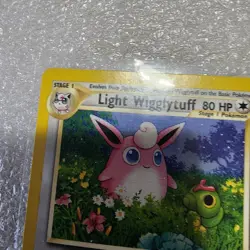 POKEMON 2002 LIGHT WIGGLYTUFF 54/105 TRADING CARD - Image 5