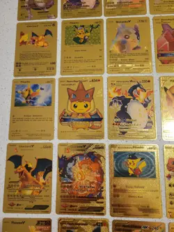 Lot of 55 Gold Foil Pokemon Card Fan Art Cards (All Cards Pictured) NM - Image 4