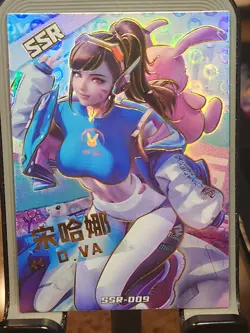 D.VA Carinval Goddess Story Card Waifu Foil SSR SSR-009 D. VA Anime - Image 1