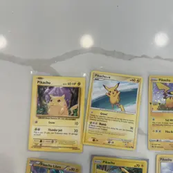 Pokemon Pikachu 10 Card Lot TCG Regular & Holo English Collectible Cards - Image 3