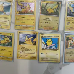 Pokemon Pikachu 10 Card Lot TCG Regular & Holo English Collectible Cards - Image 5