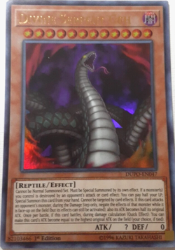 Divine Serpent Geh - Ultra Rare 1st Edition DUPO-EN047 - YUGIOH TCG Card - Image 1