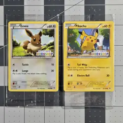 Pokemon Sealed Build A Bear Promo Eevee And Pikachu 63/98 20/108 Cards - Image 1