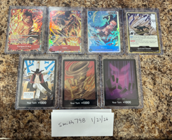 One Piece Card Lot Don! Sabo, Portgas, Marco, Ground Death - Promos Foils OP-14 - Image 2