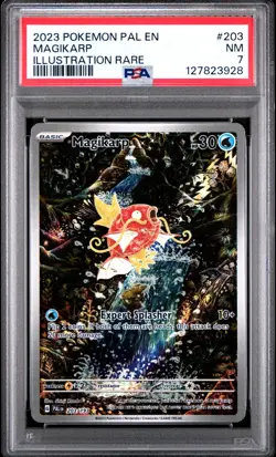 2023 Pokemon TCG Magikarp Scarlet & Violet Paldea Evolved Holo Card 203/193 PSA7 - Image 1