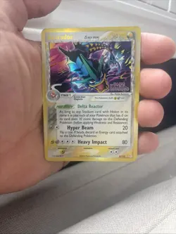 Pokemon Gyarados TCG Delta Species Holon Phantoms Card 8/110 MP Condition - Image 1