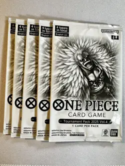 Tournament Pack 2025 Vol. 4 - One Piece Promotion Cards (OP-PR) English x5 - Image 1