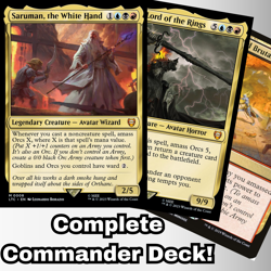 Saruman, the White Hand Commander Deck EDH 100 Magic Cards Custom Deck MTG Orcs - Image 1